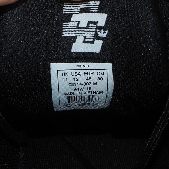 Supra Erik Ellington Pro Suede Skate Shoes Black / White 08114-002 Men's 12 - Picture 10 of 11